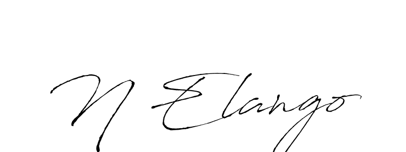 N Elango stylish signature style. Best Handwritten Sign (Antro_Vectra) for my name. Handwritten Signature Collection Ideas for my name N Elango. N Elango signature style 6 images and pictures png